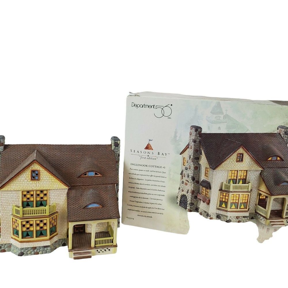 Dept 56 Seasons Bay Inglenook Cottage 1st Edition #53304 Christmas Village